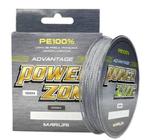 Linha pesca maruri multifilamento power zone 0,45mm 65lb 100m - cinza