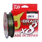 Linha Pesca Multifilamento Daiwa J-braid 8 Fios 300 metros 0.19mm 15 Lbs