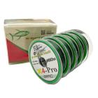 Linha pesca multifilamento x4 verde várias espessuras