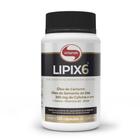 Lipix 6 cafeína com óleo de cártamo e semente de uva 120 capsulas 1000mg Vitafor
