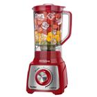 Liquidificador Mondial Turbo Inox 1200W L-1200 Vermelho 127V