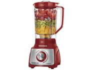 Liquidificador Mondial Turbo Inox L-1100 RI - Vermelho com Filtro 12 Velocidades 1100W