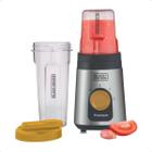 Liquidificador Personal Blender 2 em 1 Mini Processador 2 Velocidades 2 Jarras Portáteis para Vitaminas Shakes Sucos