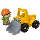 Little People Mini Boneco + Veículo Escavadeira - Fisher Price Mattel GWD14