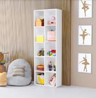 Livreiro Duplo Ely Organizador de Brinquedos Vertical BR MDF