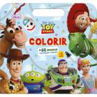 Livro Álbum Infantil de Colorir Pintar Personagens Disney Marvel + 68 Adesivos Diversão Aprendizagem Tilibra