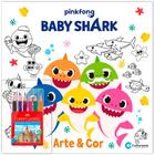 Livro - Arte e Cor com lápis de cor Baby Shark