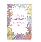 Livro - Bíblia King James 1611 - Capa semi luxo flores coloridas