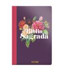 Livro - Bíblia NVI letra grande - floral vinho
