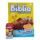 Livro Bíblia passatempos Colorir & Atividades - 100 paginas acompanha giz de cera Koala