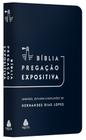 Livro - Bíblia Pregação Expositiva | RA | PU luxo azul escuro