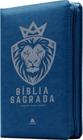 Livro - Bíblia Sagrada King James com zíper - Azul