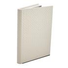 Livro Caixa em MDF Com Revestimento em PU Off White 29cmx21cmx3cm