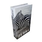 Livro caixa m animais áfrica preto e branco 25ax16l/cm