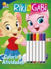 Livro - Colorir e atividades com canetinha: Riki & Gabi