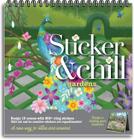 Livro de adesivos Sticker & Chill Gardens para adultos