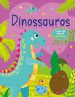 Livro de Colorir com Adesivos - Dinossauros - Pé da Letra