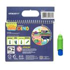 Livro de colorir com água dino - oppbag c/ 1 und 4 páginas + pincel - leo&leo