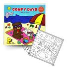 Livro De Colorir Comfy Days Bobbie Goods Comfy Day Magic Kids Capa Dura Com Desenhos Variados E Detalhados Com 48 Página