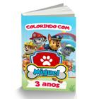 Livro Infantil P/ Colorir 101 Desenhos Patrulha Canina Magic Kids