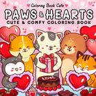 Livro de colorir Paws & Hearts para adultos e adolescentes com animal Sce