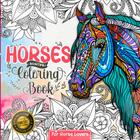 Livro de colorir Zonular Horses para meninas de 8 a 12 anos