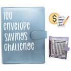 Livro de planejamento de orçamento Envelope Challenge Binder PIN & WEI