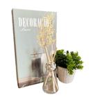 Livro decorativo + vaso de cimento artesanal + difusor - Dünne It