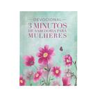 Livro Devocional Para Mulheres 3 Minutos De Sabedoria Flores Verdes e Rosa - CPP