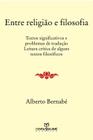 Livro - Entre religião e filosofia