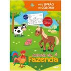 Livro Infantil Colorir Animais da Fazenda Livro Tapet - Ciranda