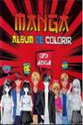 Livro Mangá - Álbum de Colorir - 61 Imagens - Folhas Brancas - PAE