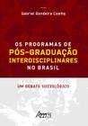 Livro - Os programas de pós-graduação interdisciplinares no brasil: um debate sociológico