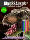 Livro para Colorir Dinossauros com Lápis de Cor