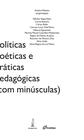 Livro - Políticas, poéticas e práticas pedagógicas (com minúsculas)