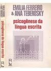 Livro Psicogênese da Língua Escrita (Emilia Ferreiro e Ana Teberosky)