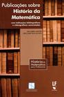 Livro - Publicações sobre história da matemática