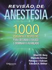 Livro Revisão De Anestesia 1000 Perguntas E Respostas