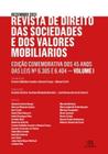 Livro Revista De Direito Das Sociedades E Dos Valores Mob