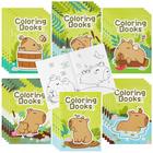 Livros para colorir Bzaber Capybara para crianças com 24 peças de padrão fofo