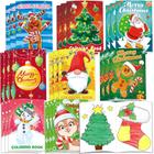 Livros para colorir Omgouue Christmas 32 unidades para crianças de 7 x 5 polegadas