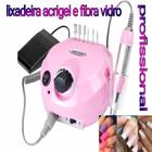 Lixadeira motor unha acrigel fibra de vidro manicure esmalteria profissional