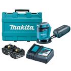 Lixadeira Roto Orbital 125mm com Carregador e 2 Bateriais 18 Volts 3Ah + Maleta - DBO180RFE - MAKITA