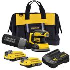 Lixadeira Roto Orbital 2 Baterias 20v 2ah Scs220 Stanley Com Bolsa