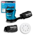 Lixadeira Roto Orbital Makita DBO180Z Com ou Sem Bateria 18V BL1850B 11000OPM Lixa 125MM Sem Carregador Lixamento e Acabamentos Pedreiros Profissional