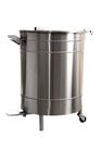 Lixeira 100Litros  Aço Inox 201  Com Pedal - Evolução Inox CD-100L