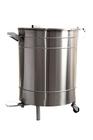 Lixeira 100Litros Aço Inox 201 Com Pedal - Evolução Inox CD-100L