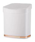 Lixeira 2,5 Litros Branca - Rosé Gold Com Design Prático - FUTURE