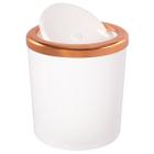 Lixeira 5 Litros Basculante Redonda Cobre Rosé Gold Luxo