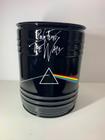Lixeira 50l Tambor Vintage Retrô 48x38,5cm Preto Pink Floyd